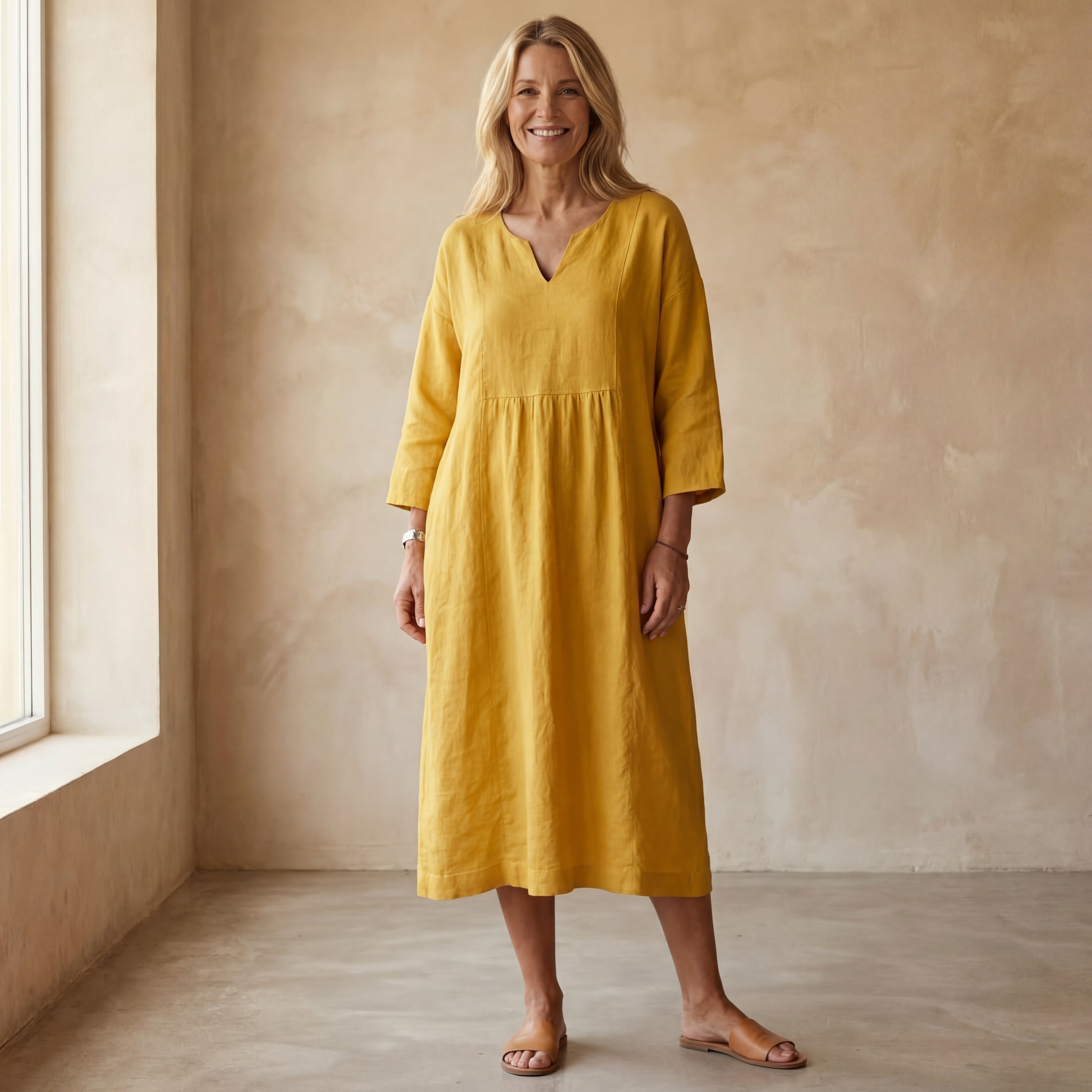 ALMERIA - STYLISH COTTON DRESS