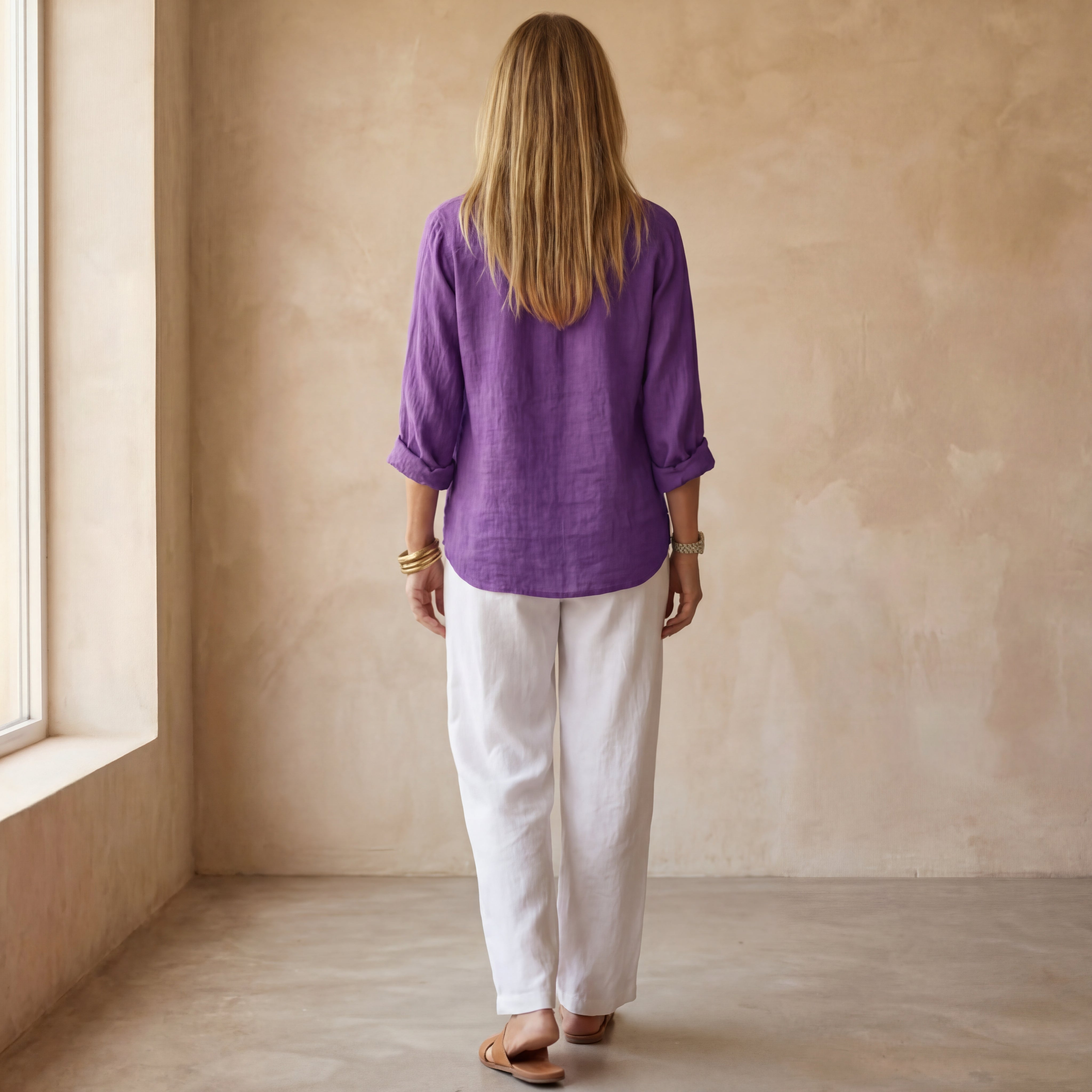 LEDAMA - CASUAL LINEN SHIRT