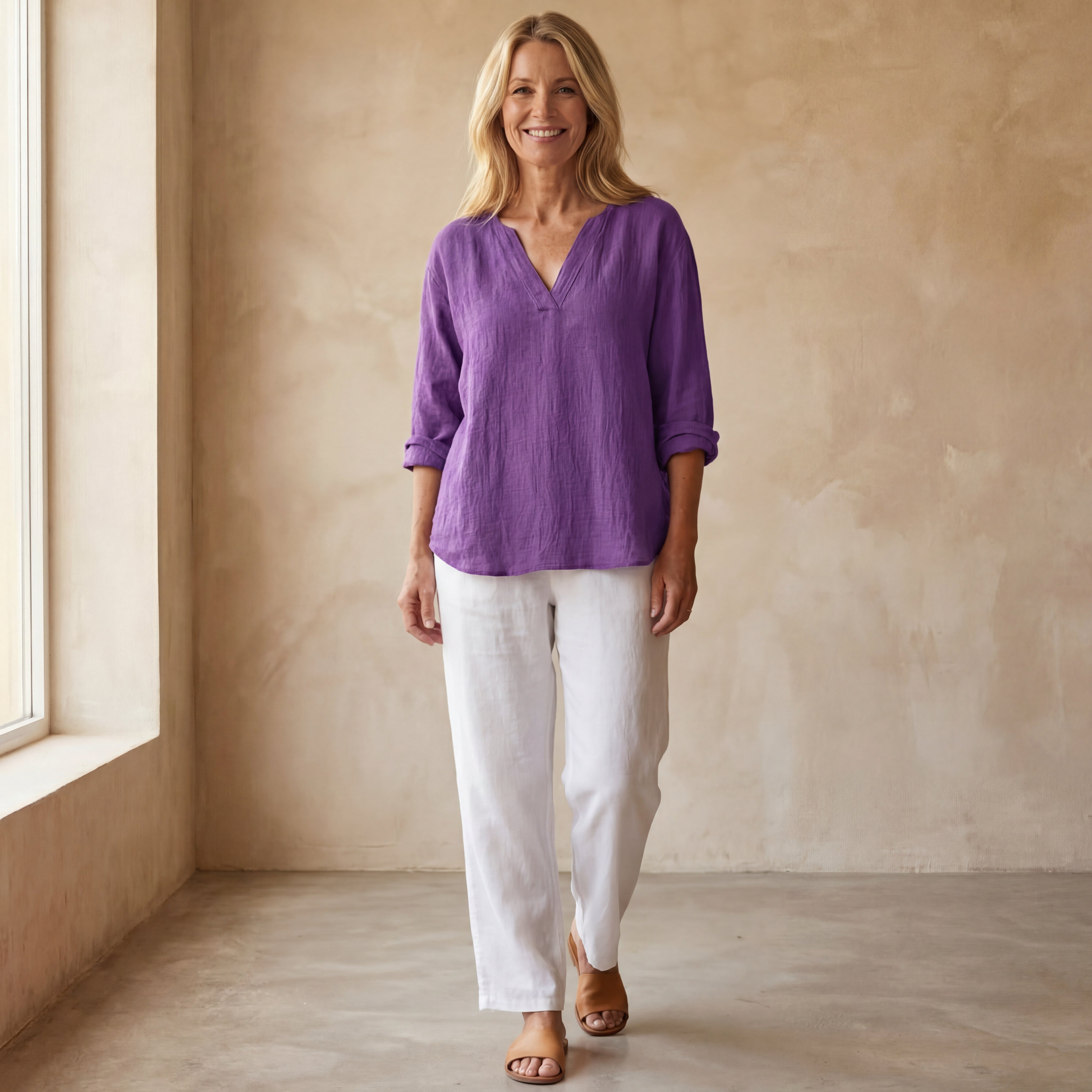 LEDAMA - CASUAL LINEN SHIRT