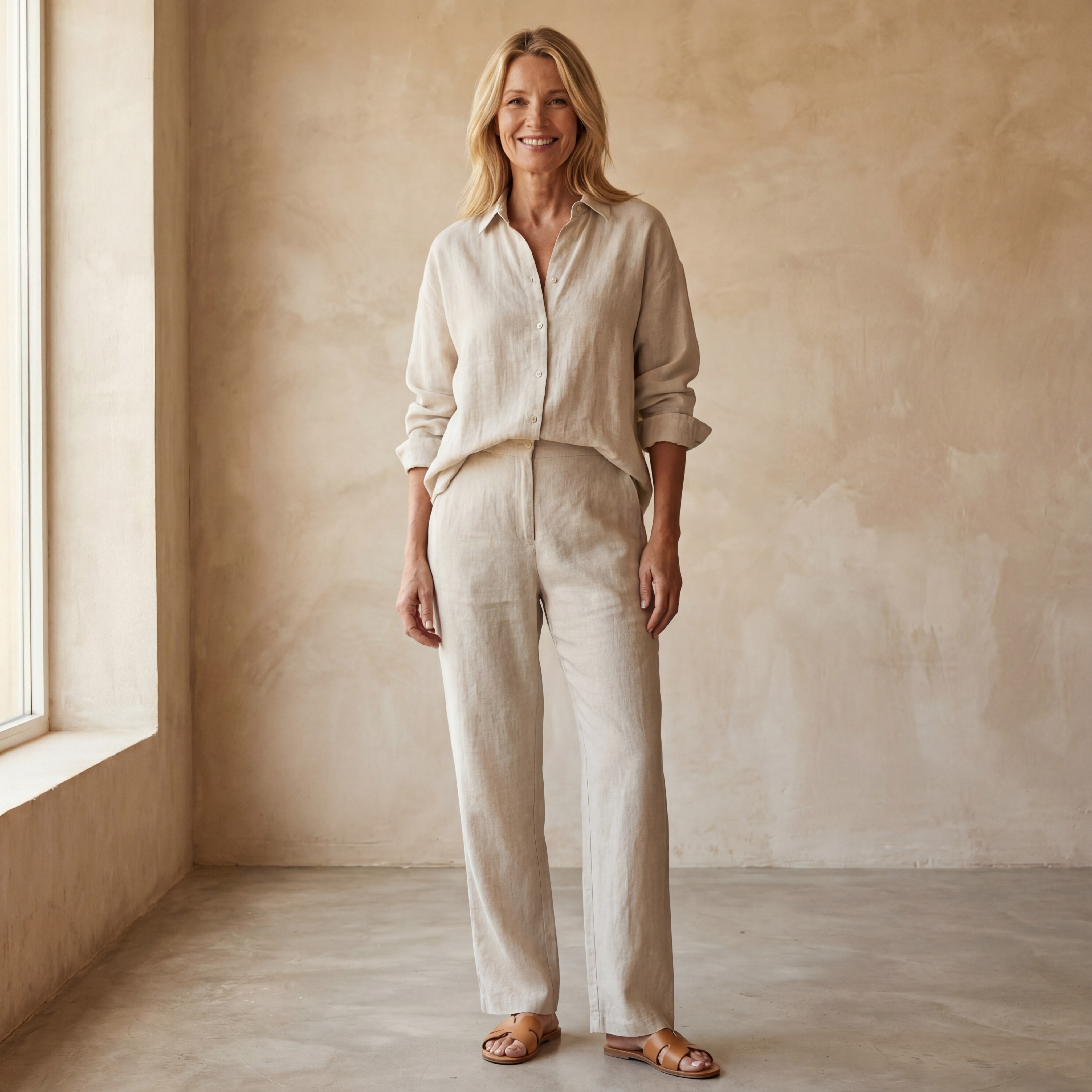 DANALA - Cotton & Linen Suit