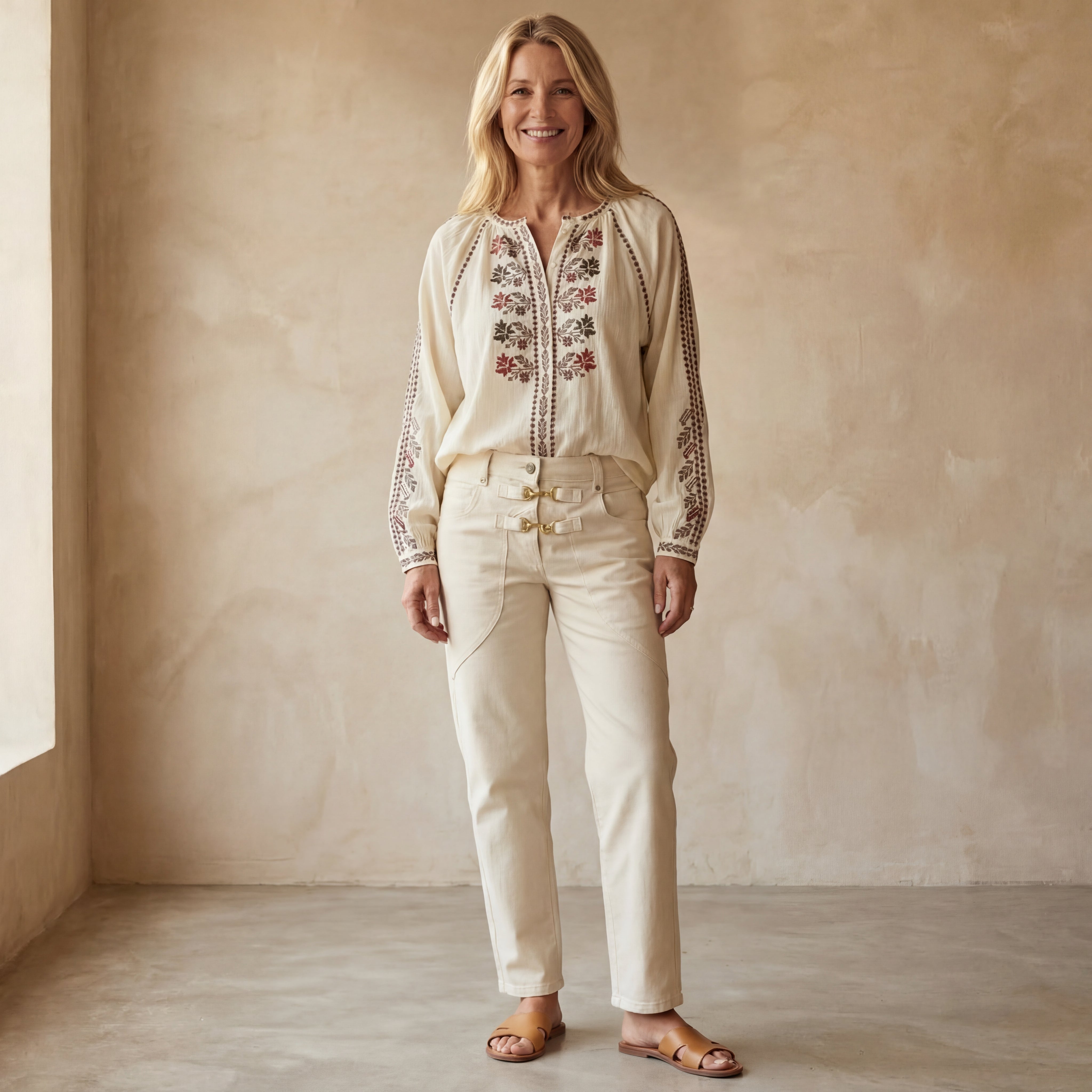 SAMIRA - Ethnic Embroidered Blouse