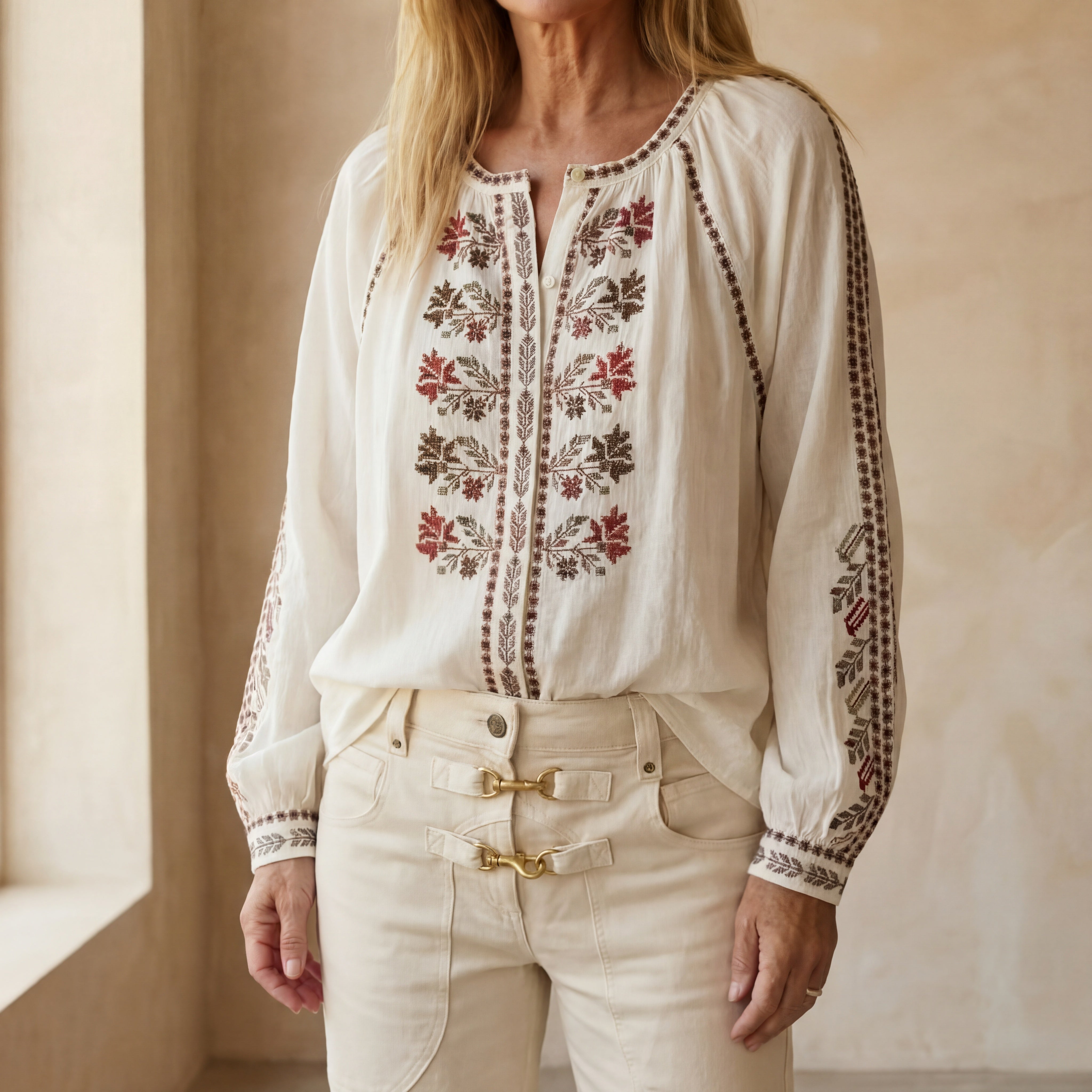 SAMIRA - Ethnic Embroidered Blouse