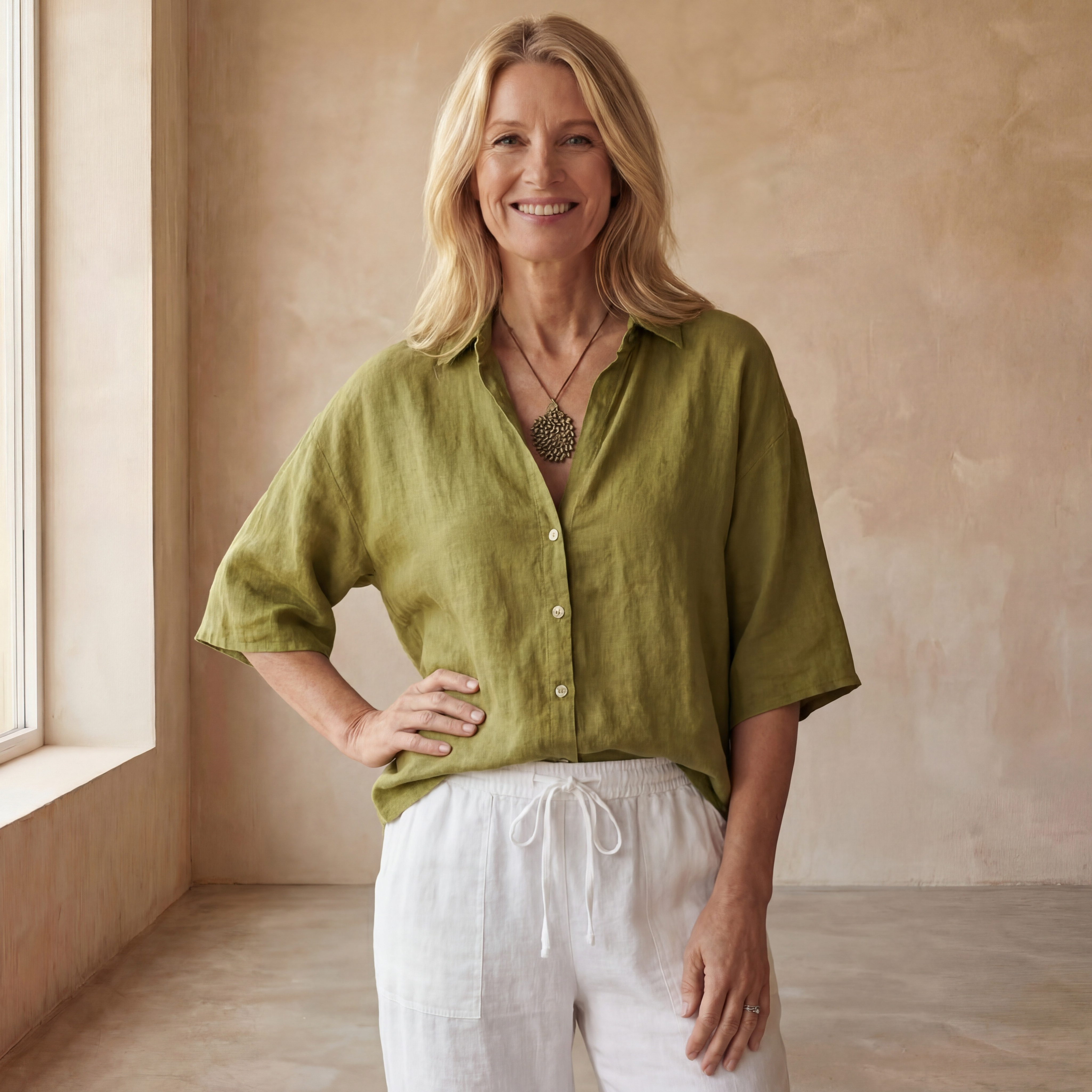 MEDIRA - COTTON & LINEN SHIRT