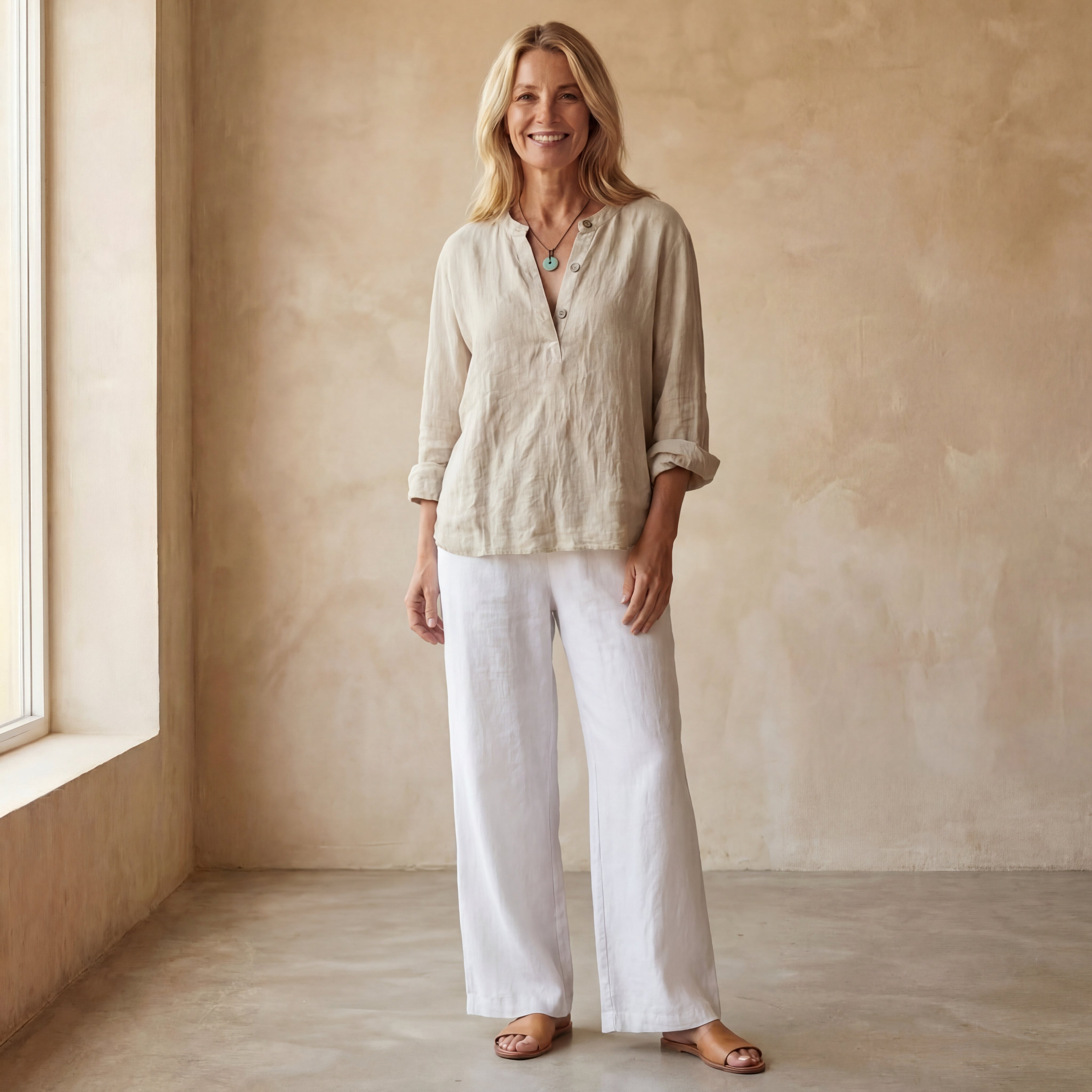 SEREMIA - STYLISH LINEN SHIRT