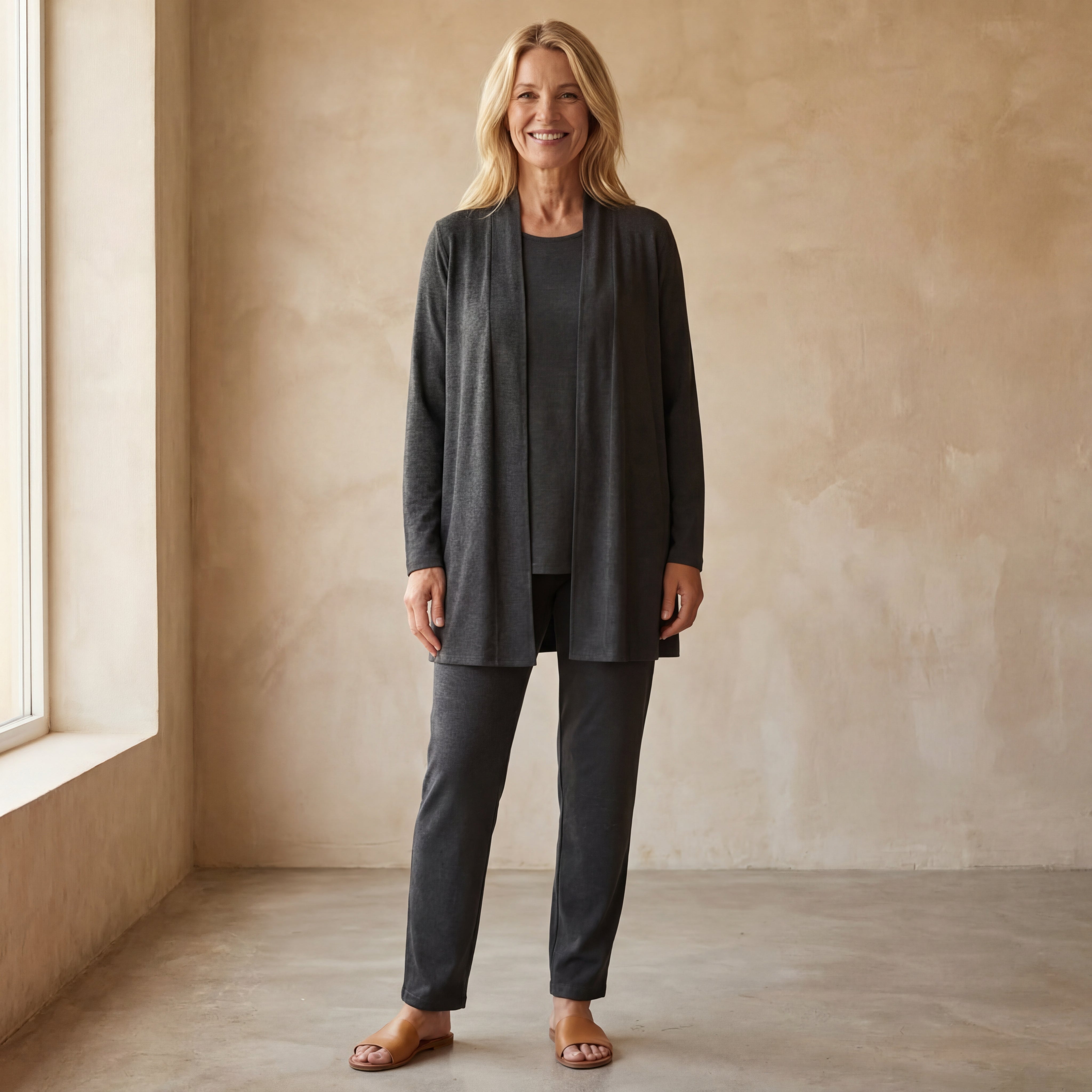 ROSINA - Cardigan, Top & Trouser Set