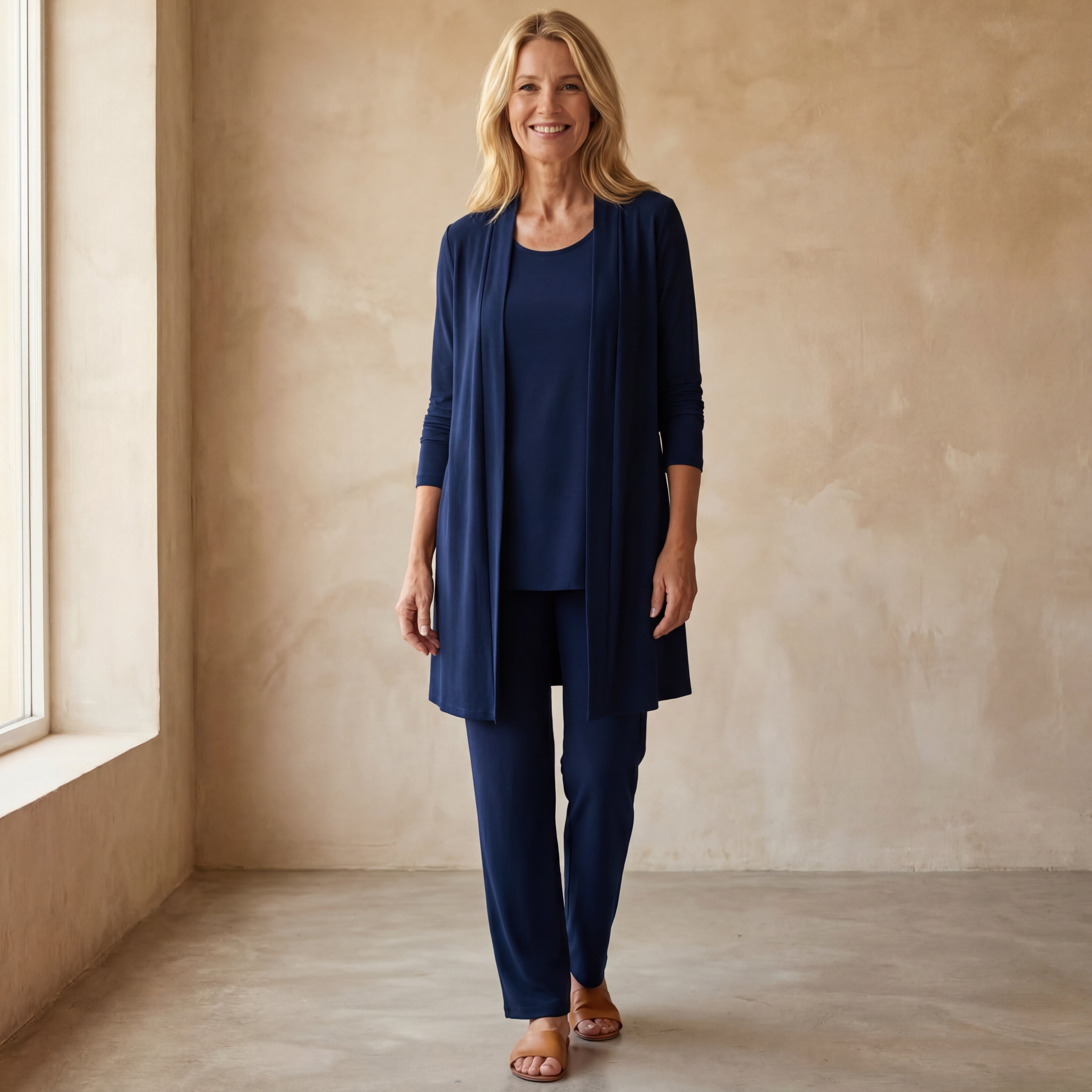 ROSINA - Cardigan, Top & Trouser Set