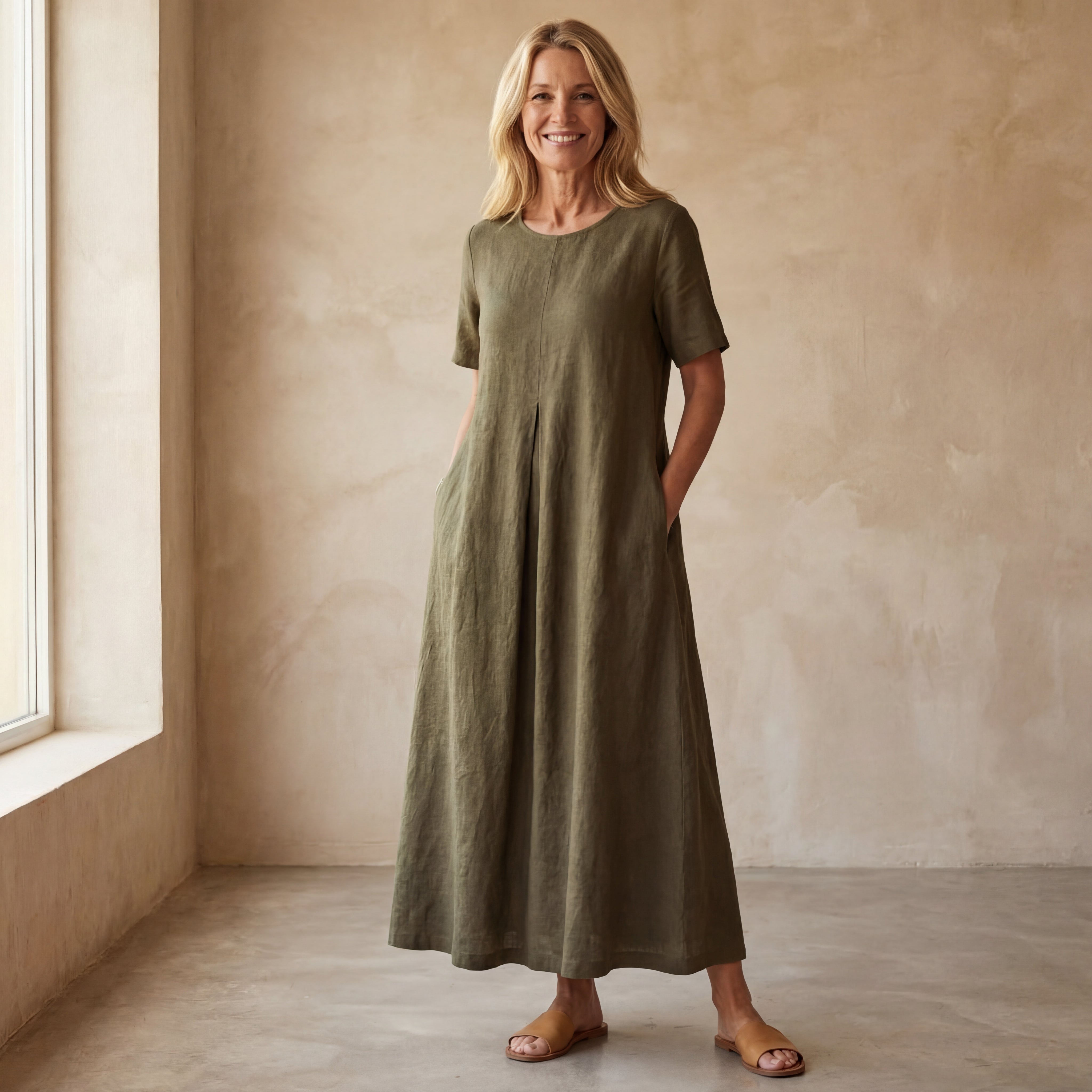 ARANDA - Comfy Cotton Dress