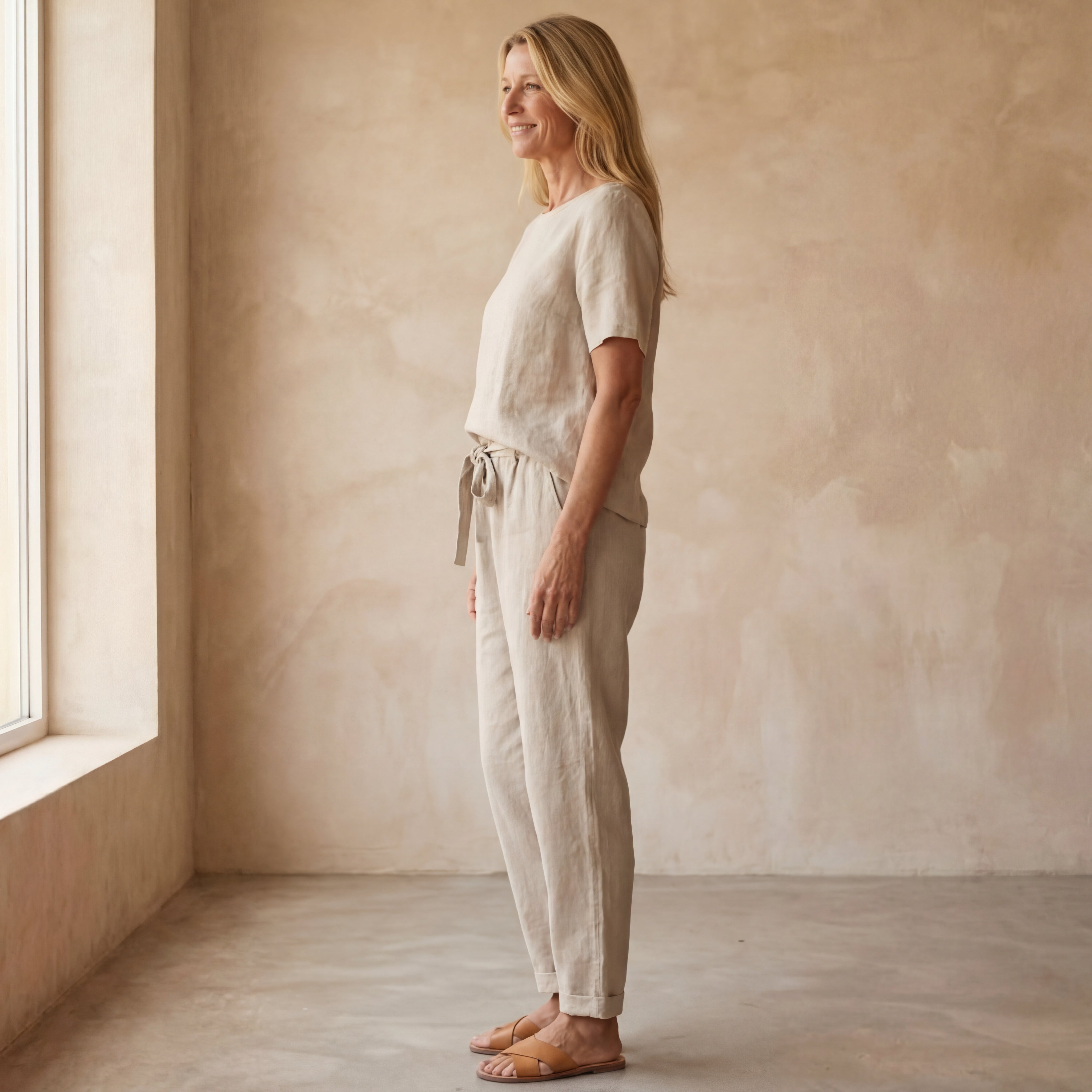 BERAMA COTTON AND LINEN 2 PIECE SET