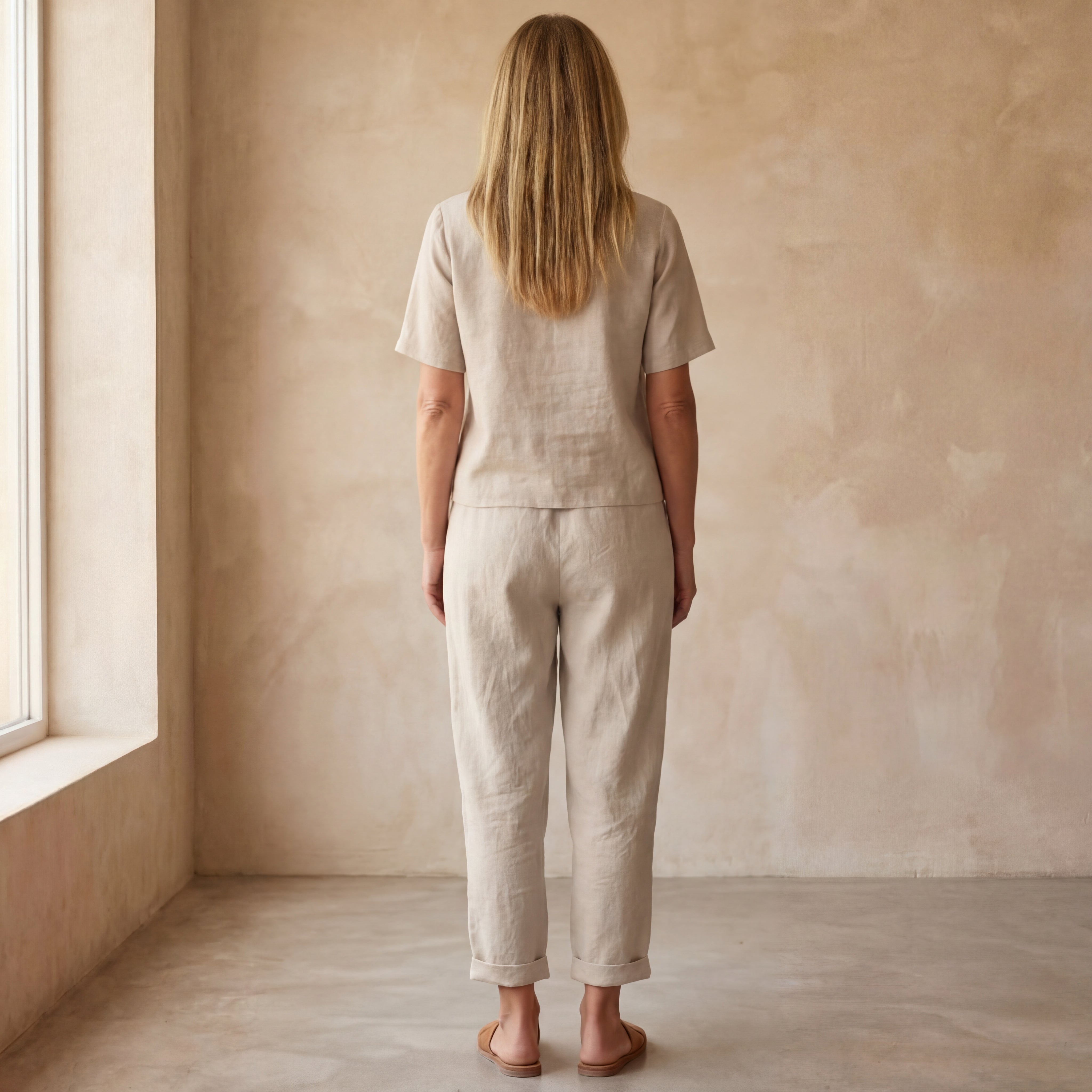 BERAMA COTTON AND LINEN 2 PIECE SET