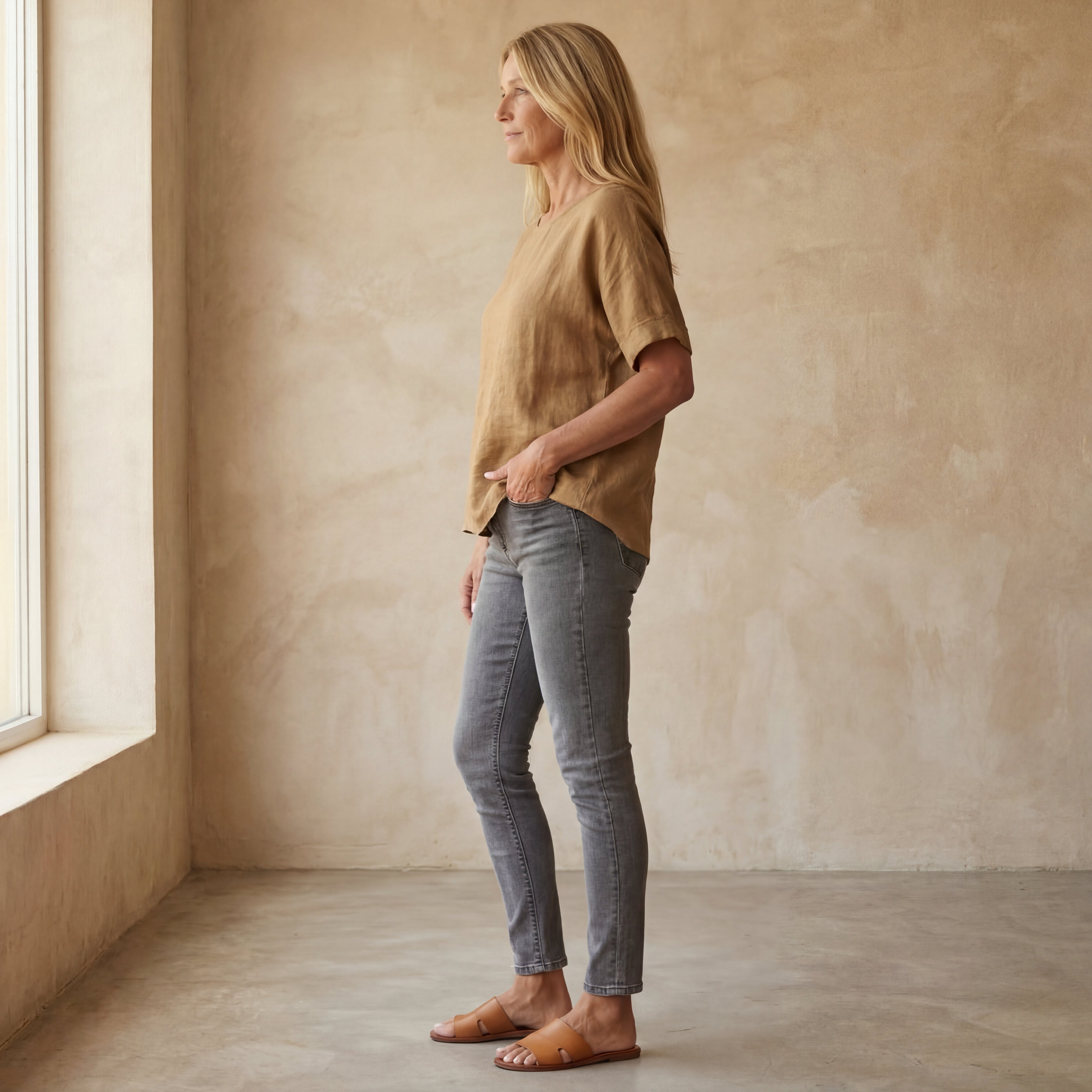 BAUA - Cotton And Linen T-Shirt