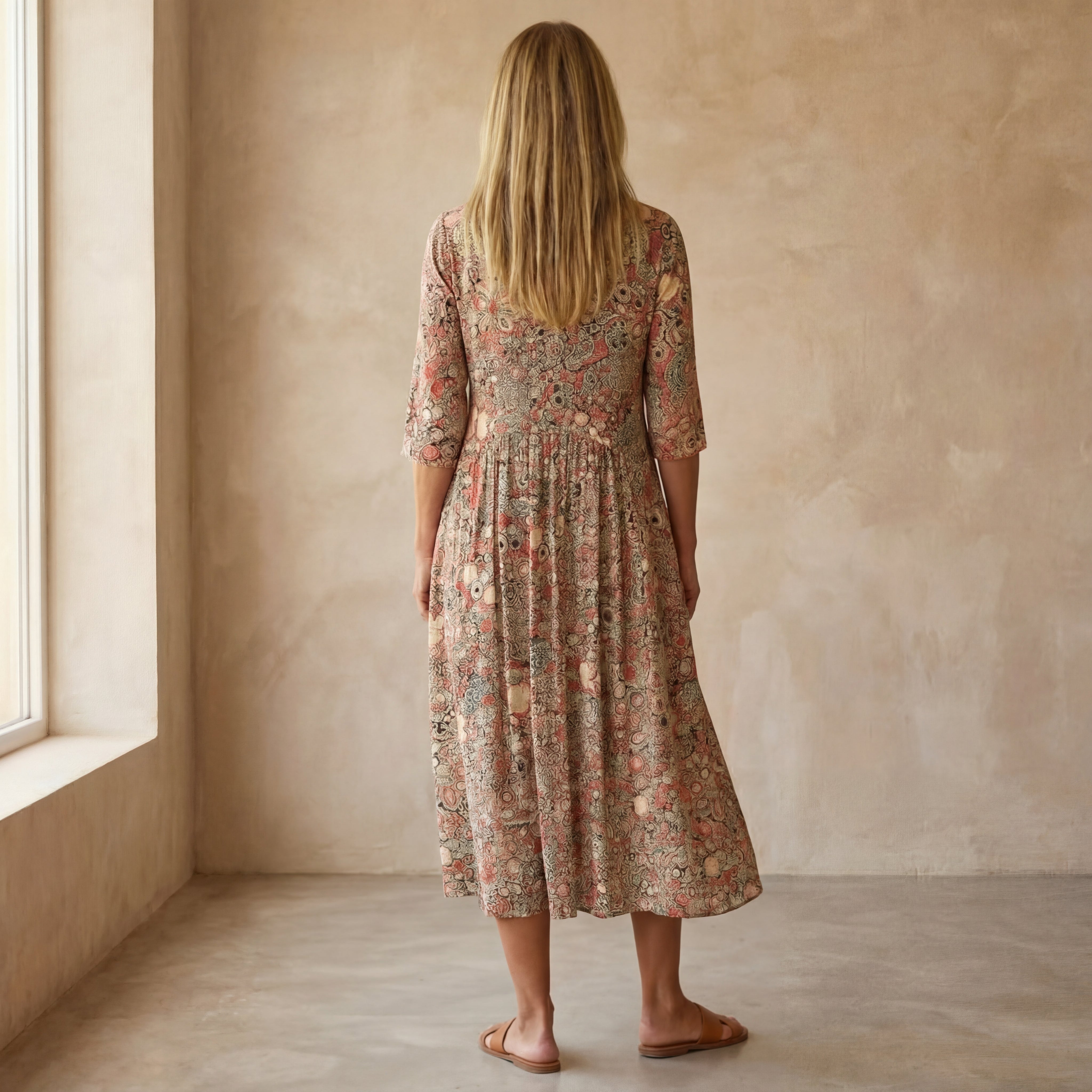 HARINA - Elegant Dress with V-Neck