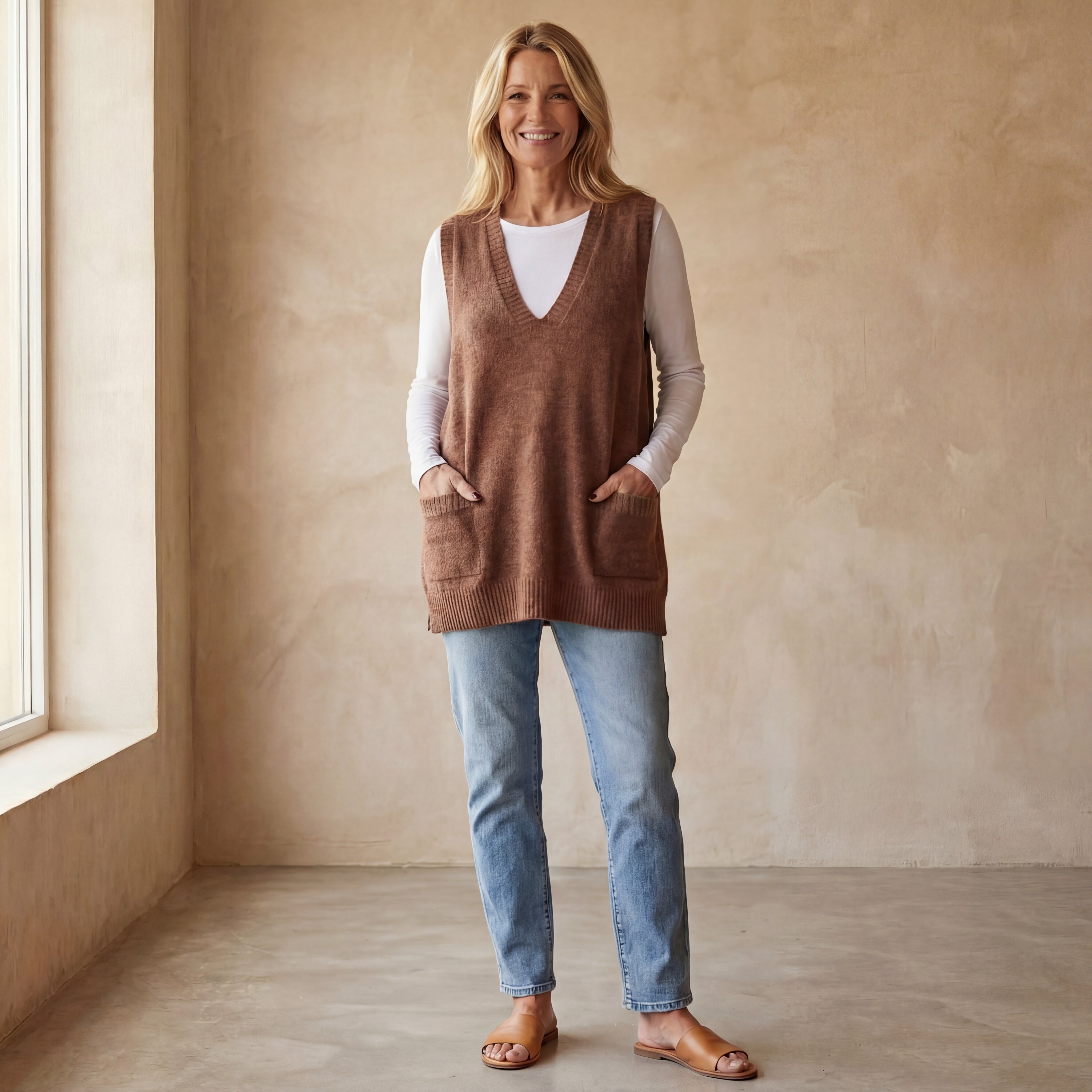 AROLA - Cozy Knit Vest