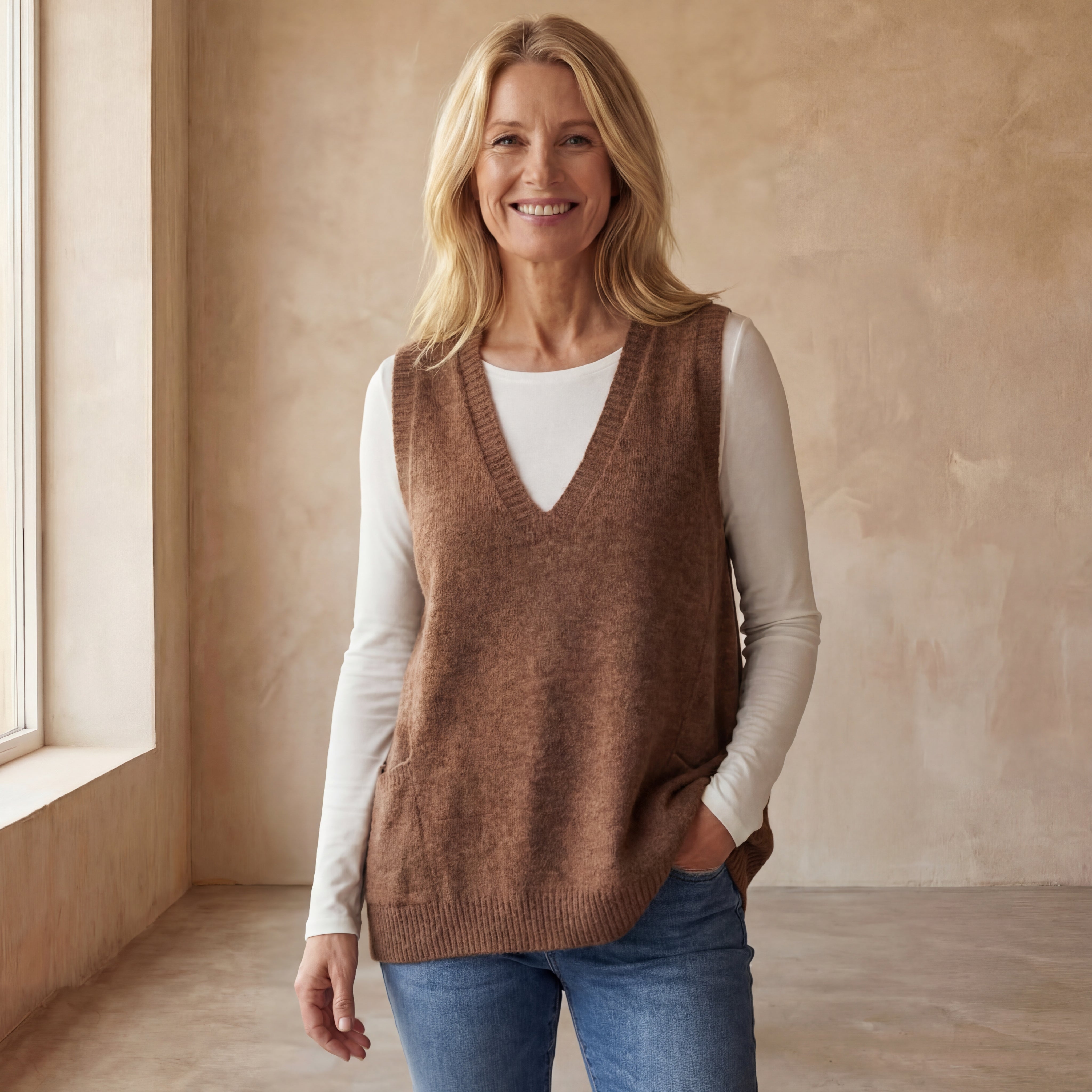 AROLA - Cozy Knit Vest