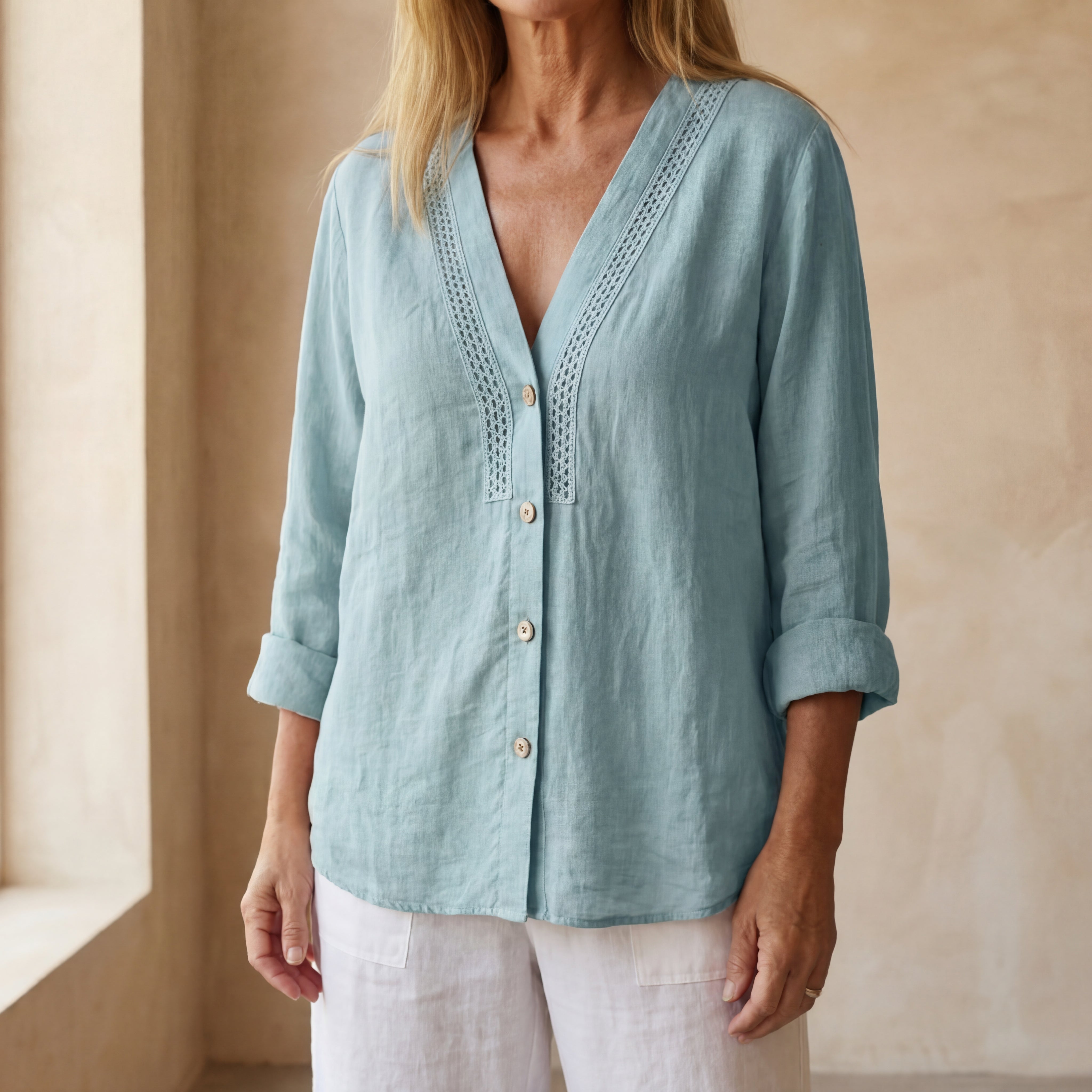ARADANA - BOHEMIAN LINEN SHIRT
