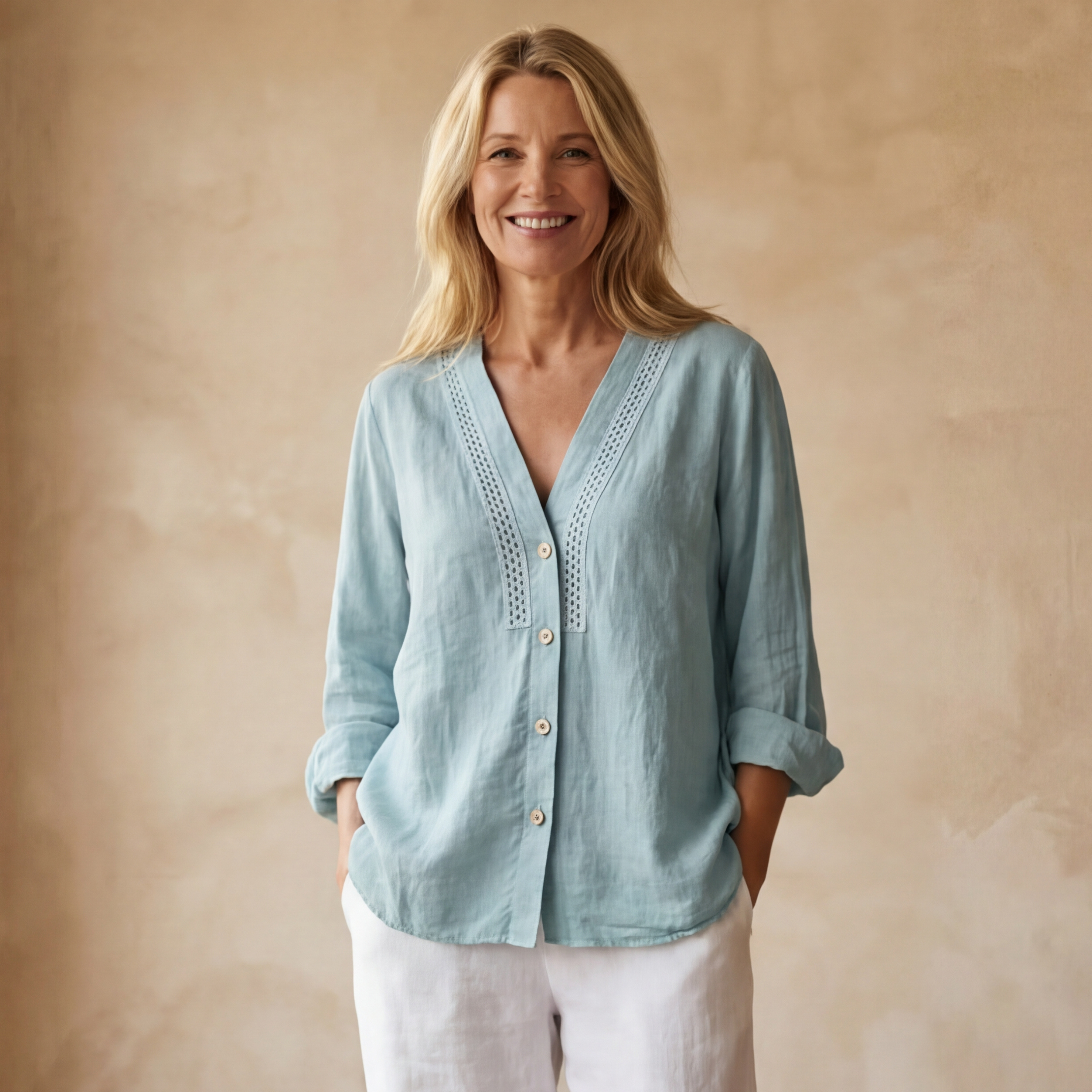 ARADANA - BOHEMIAN LINEN SHIRT