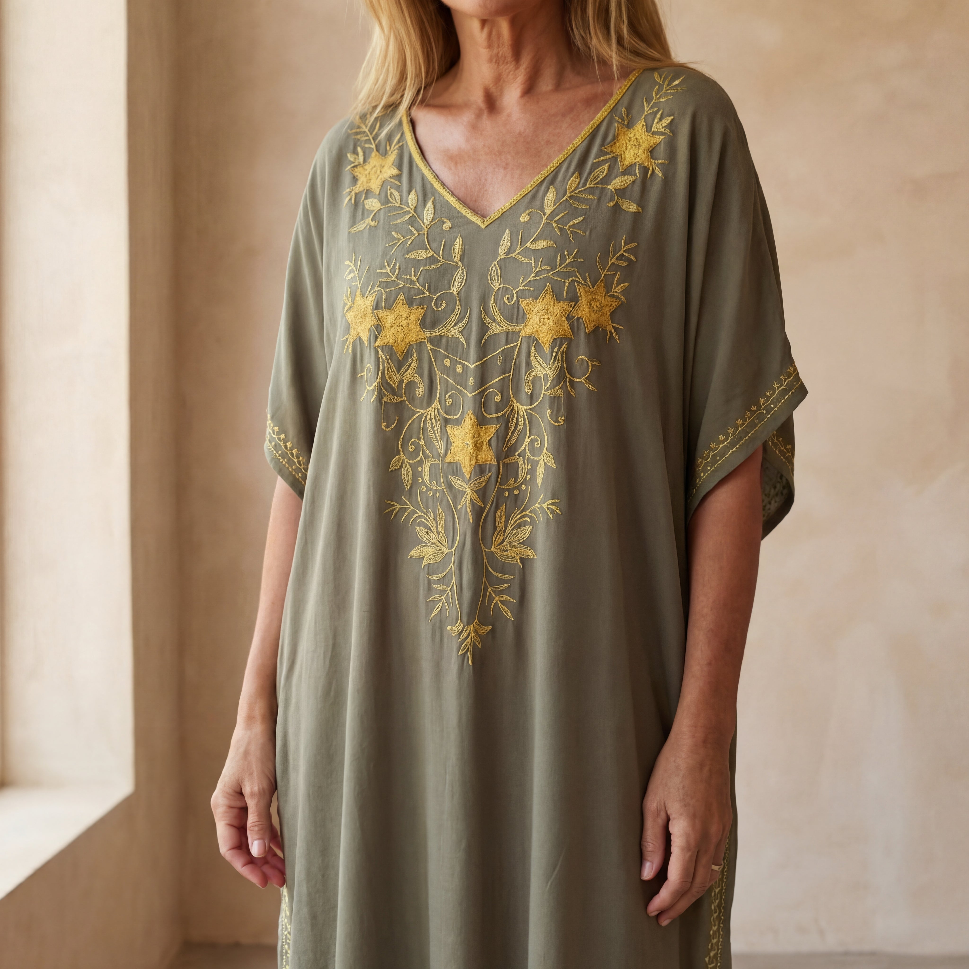 MARADIA - FLORAL KAFTAN DRESS