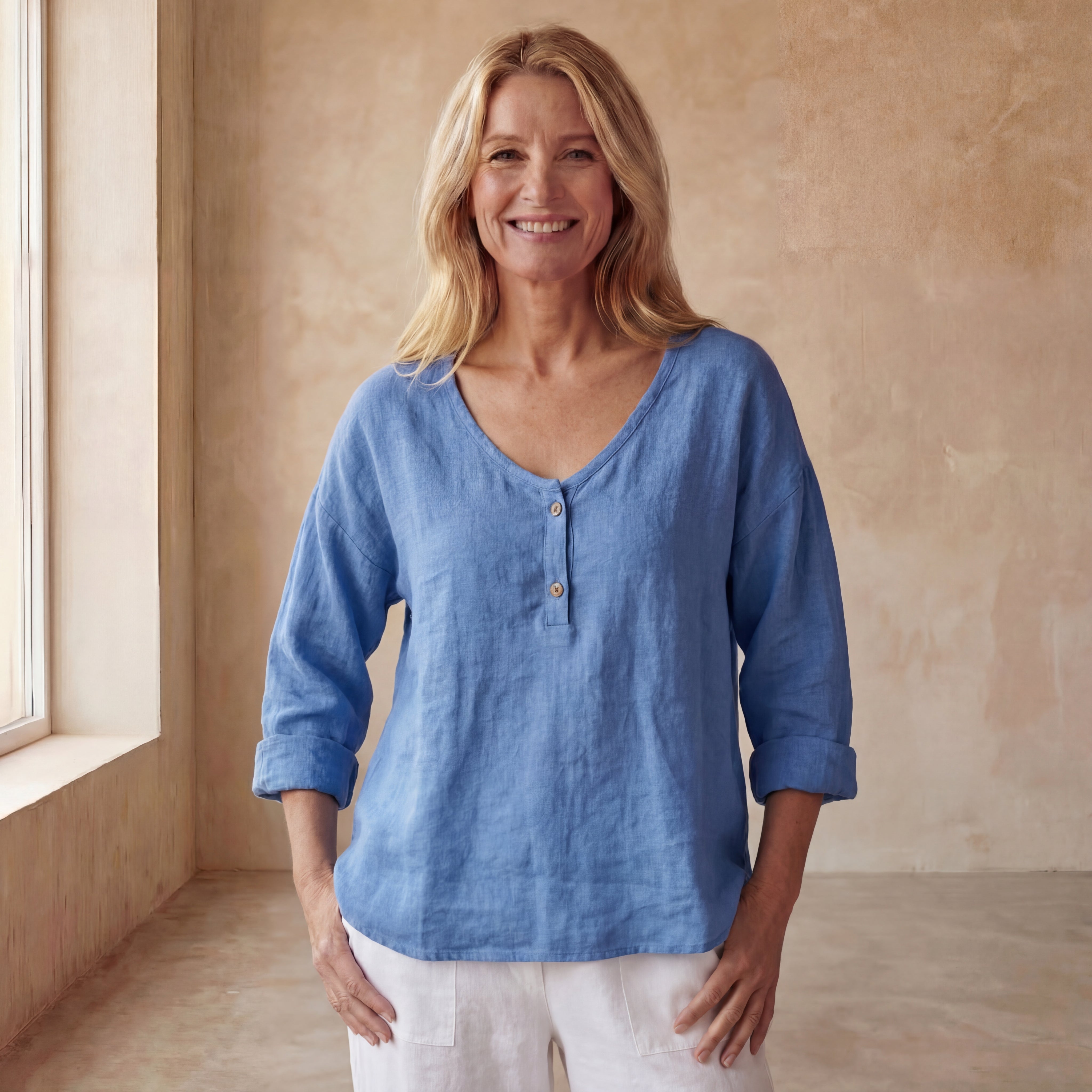 ANARIA - STYLISH LINEN SHIRT