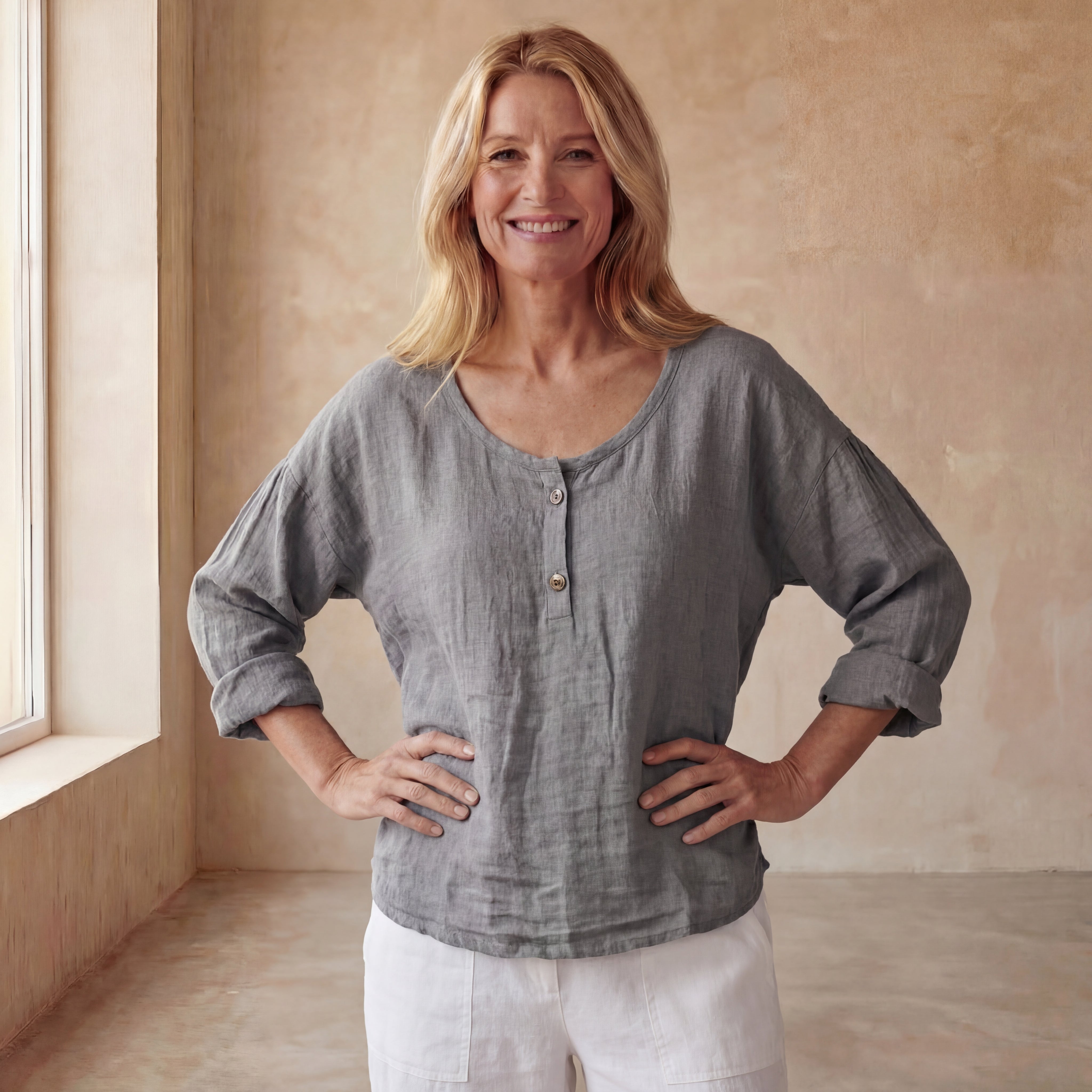 ANARIA - STYLISH LINEN SHIRT