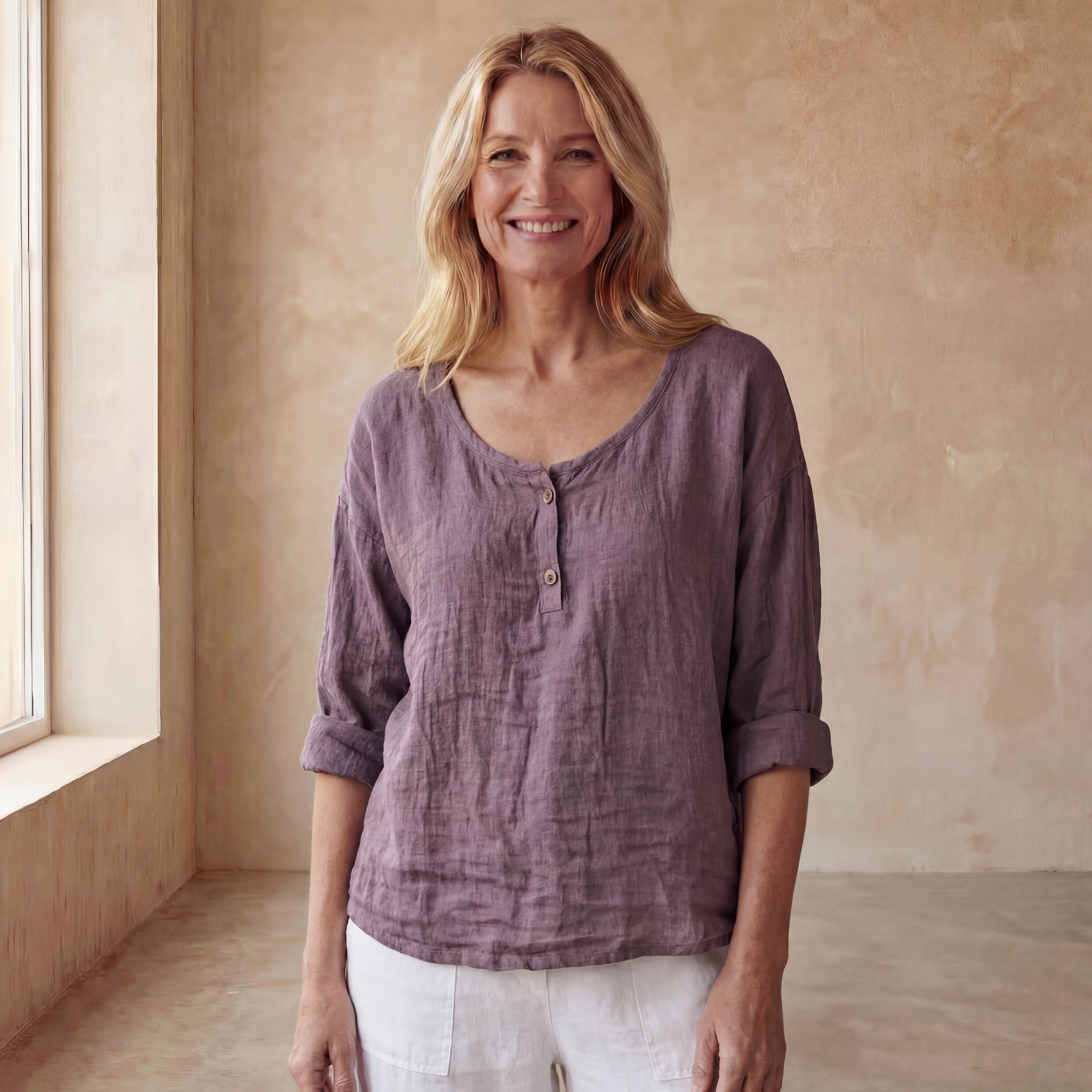 ANARIA - STYLISH LINEN SHIRT