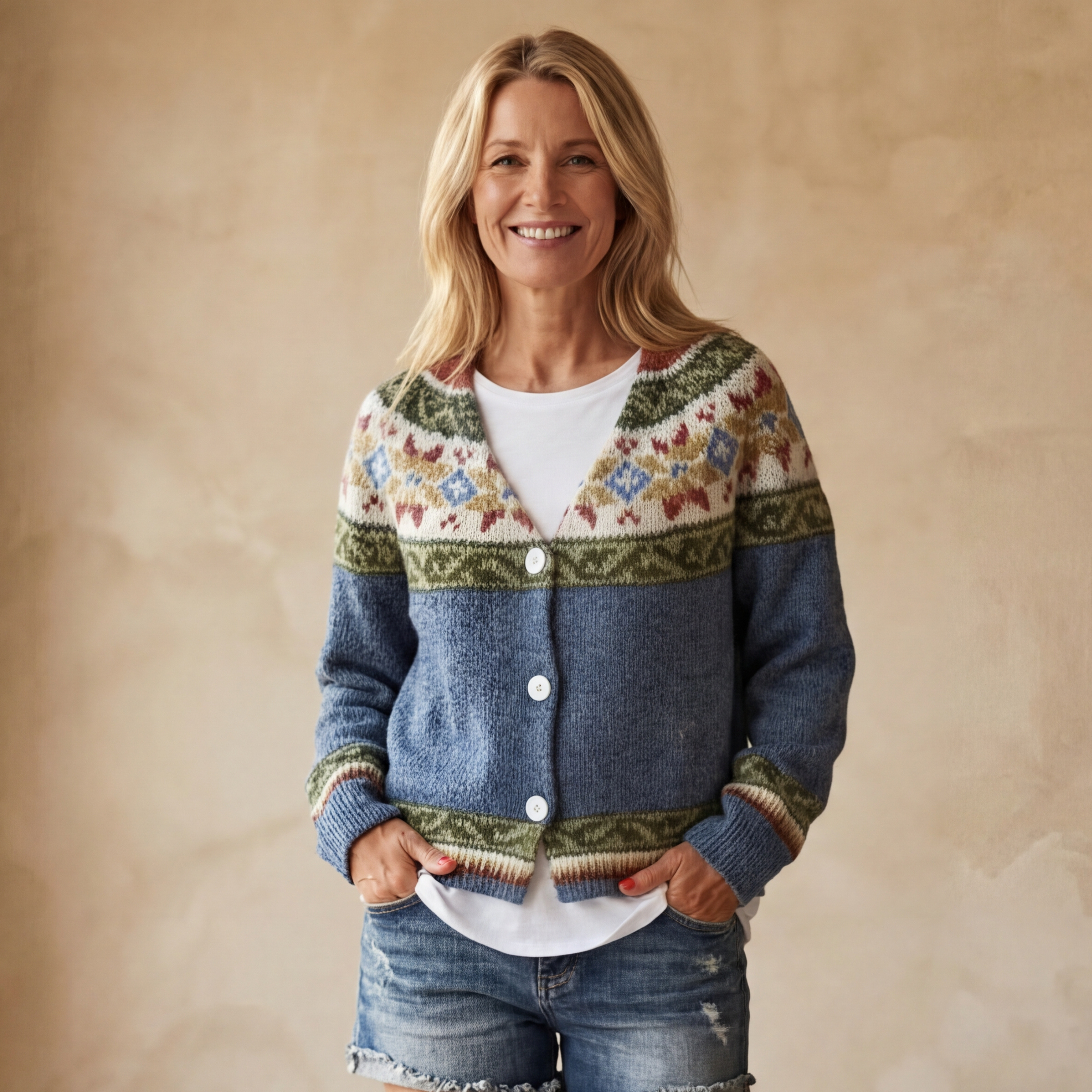 BIRANE - STRIPED COLOR CARDIGAN