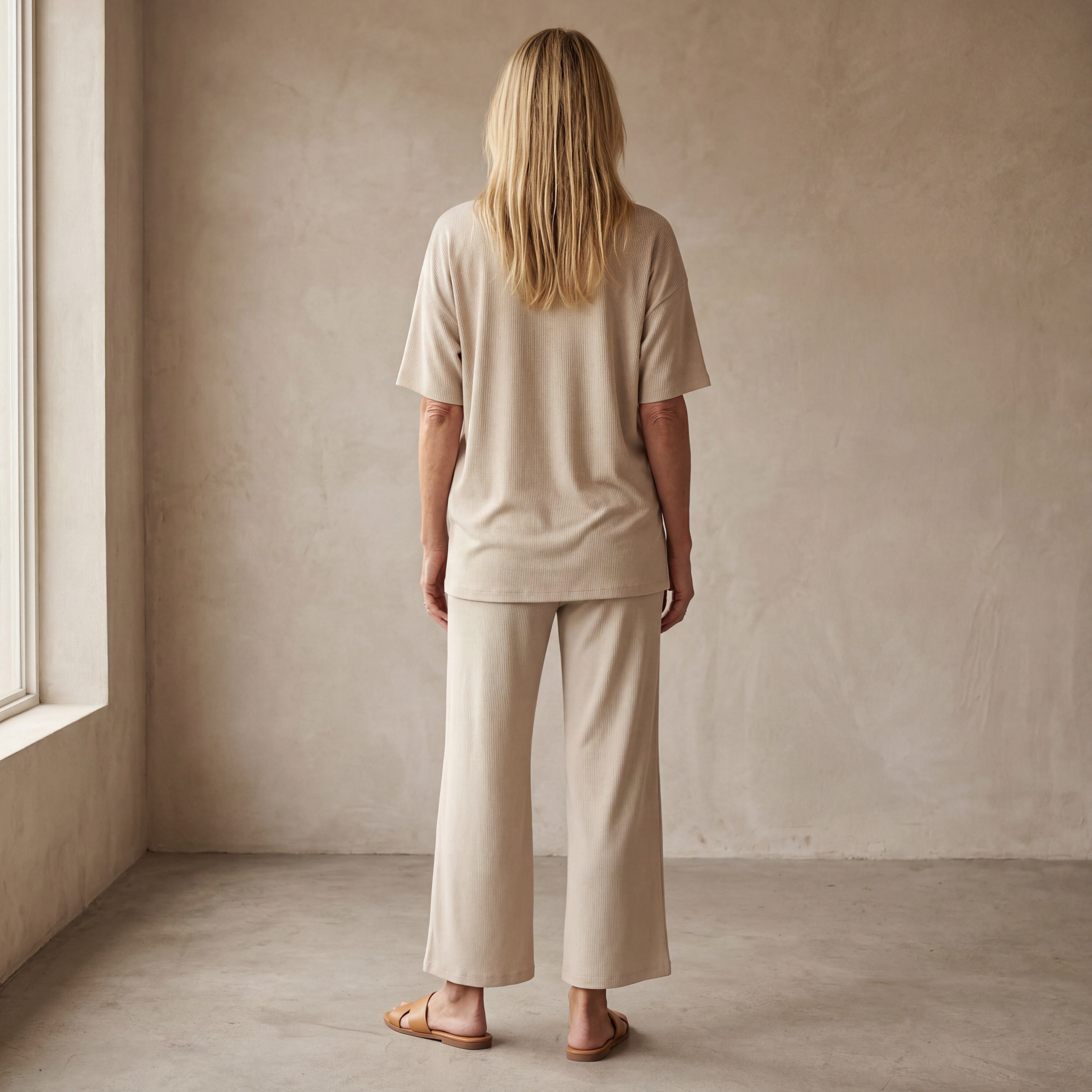 ASANARE - Soft Casual Top and Pants Set